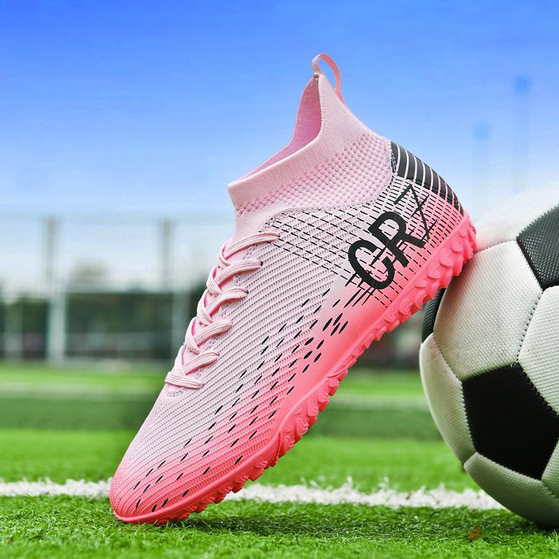 Hohe Fußballschuhe Herren Sommer Trainings- und Wettkampfschuhe Gummisohle Sportschuhe und Tasche Zubehör