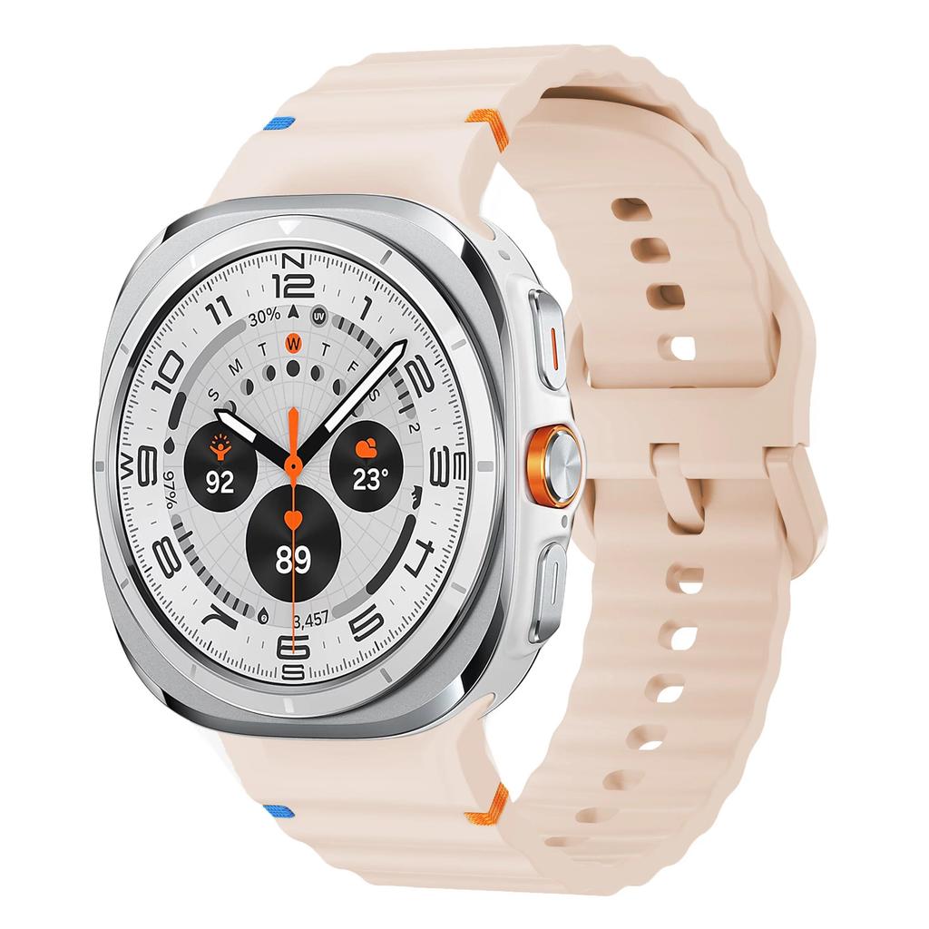 Original Silicone Band for Samsung Galaxy Watch Ultra Strap 7/6/6 Classic/5 Pro/4 47mm Bracelet 44mm/40mm/43mm/46mm Sport Band