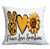 Retro Sunflower Sun Pillow Case Home Sofa Cushion Pillow Case