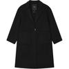 Milano Series Fashion Casual Loose Long Coat Women Coats Black F11W515701F-BK