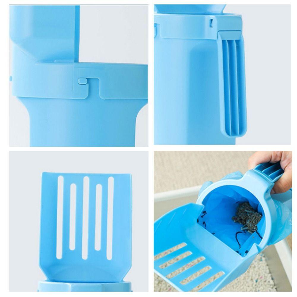 Built-in Trash Cat Litter Scoop Detachable Cat Litter Box Cleaning Tool Cat Litter Box