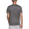 Adidas Fitness Training Breathable Logo Stripe Sports Short Sleeve T-Shirt Men Tops Grey HB7430