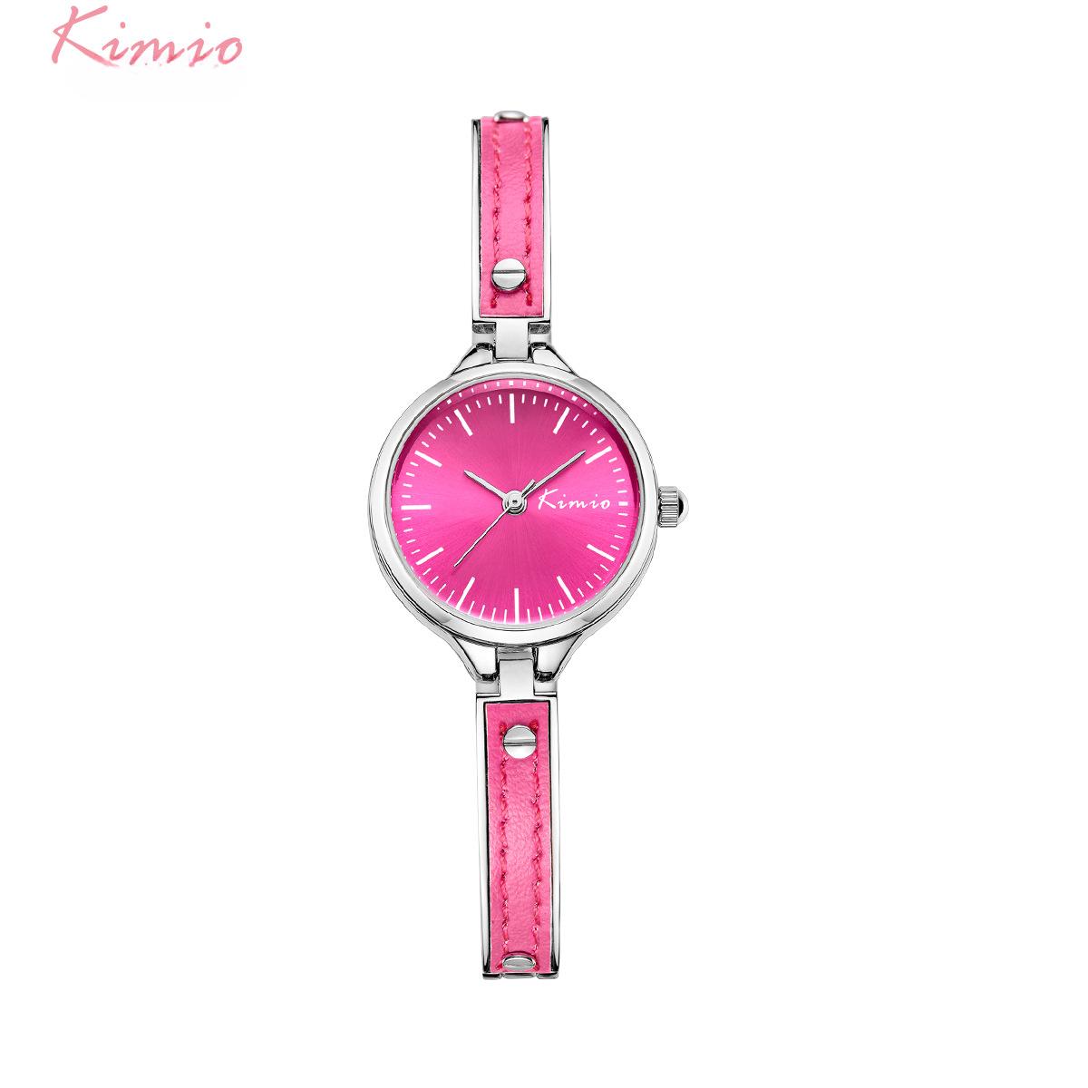 

Часы-браслет, компактные студенческие водонепроницаемые часы-браслет, модные универсальные часы с цепочкой и кожей