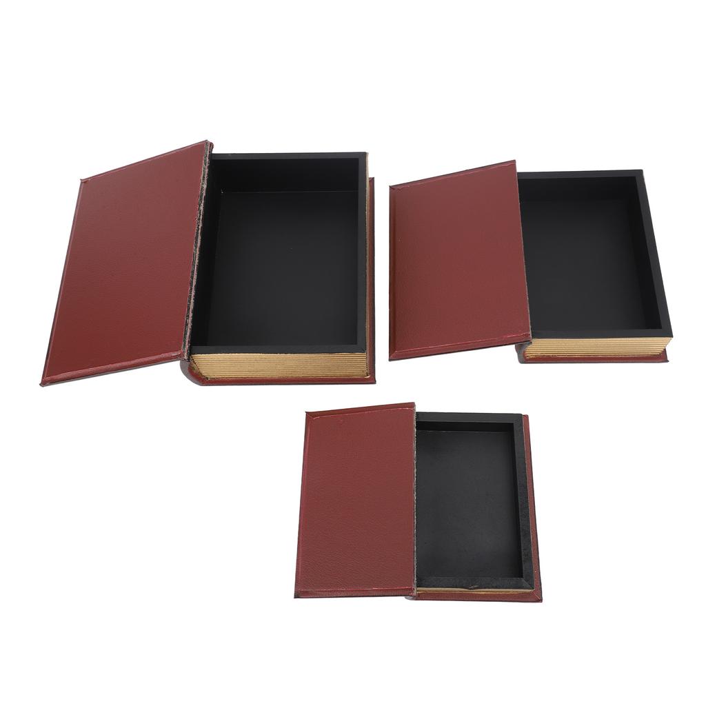 Decorative Vintage Book Shaped Trinket Storage Box Decorative Book Boxes for Office Model Photo