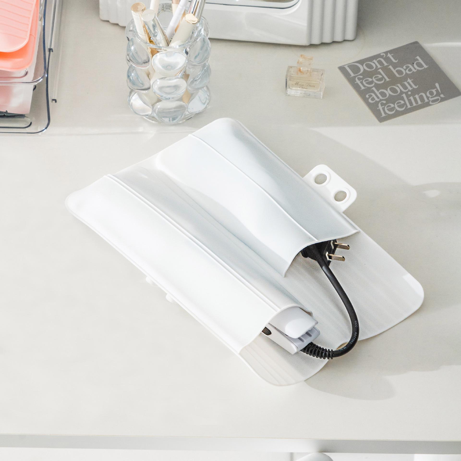 

Portable Silicone Curling Iron Storage Bag - Travel Friendly - Clip Flat Case белый