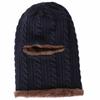 Winter New Twist One piece Woolen Ear Protection Scarf Thickened with Velvet Warm and Cold Proof  Cycling Hood for Men and Women