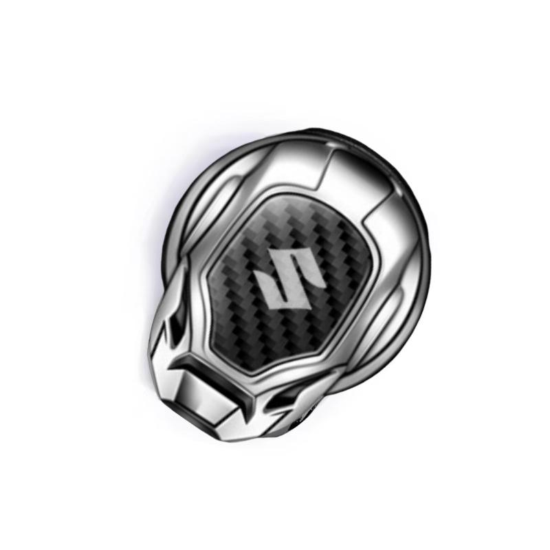 One-button start button protective cover for automobile interior decoration is suitable for Suzuki decorative metal fittings. 1RF6A