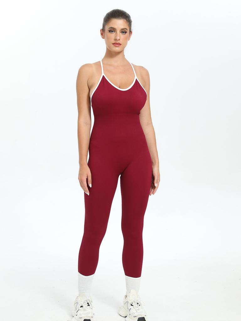 JYL Backless Shaping Vest Jumpsuit Running Outfit