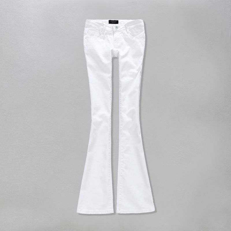 

Black and White Classic Slim Fit Hip Raise Slightly Flared Jeans White 28 (In Stock)