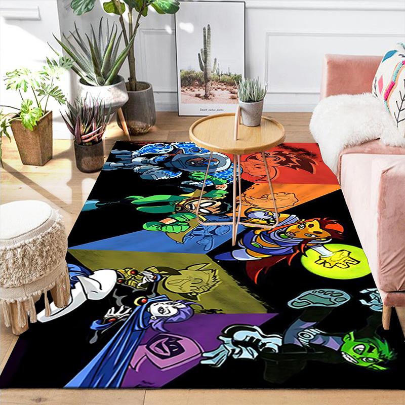 1Pc Superhero Adventures Unleashed Rug, Office Carpet Indoor Outdoor Doormat, Non-Slip, Comfortable, Living, Christmas Halloween, Xmas Gift S1369