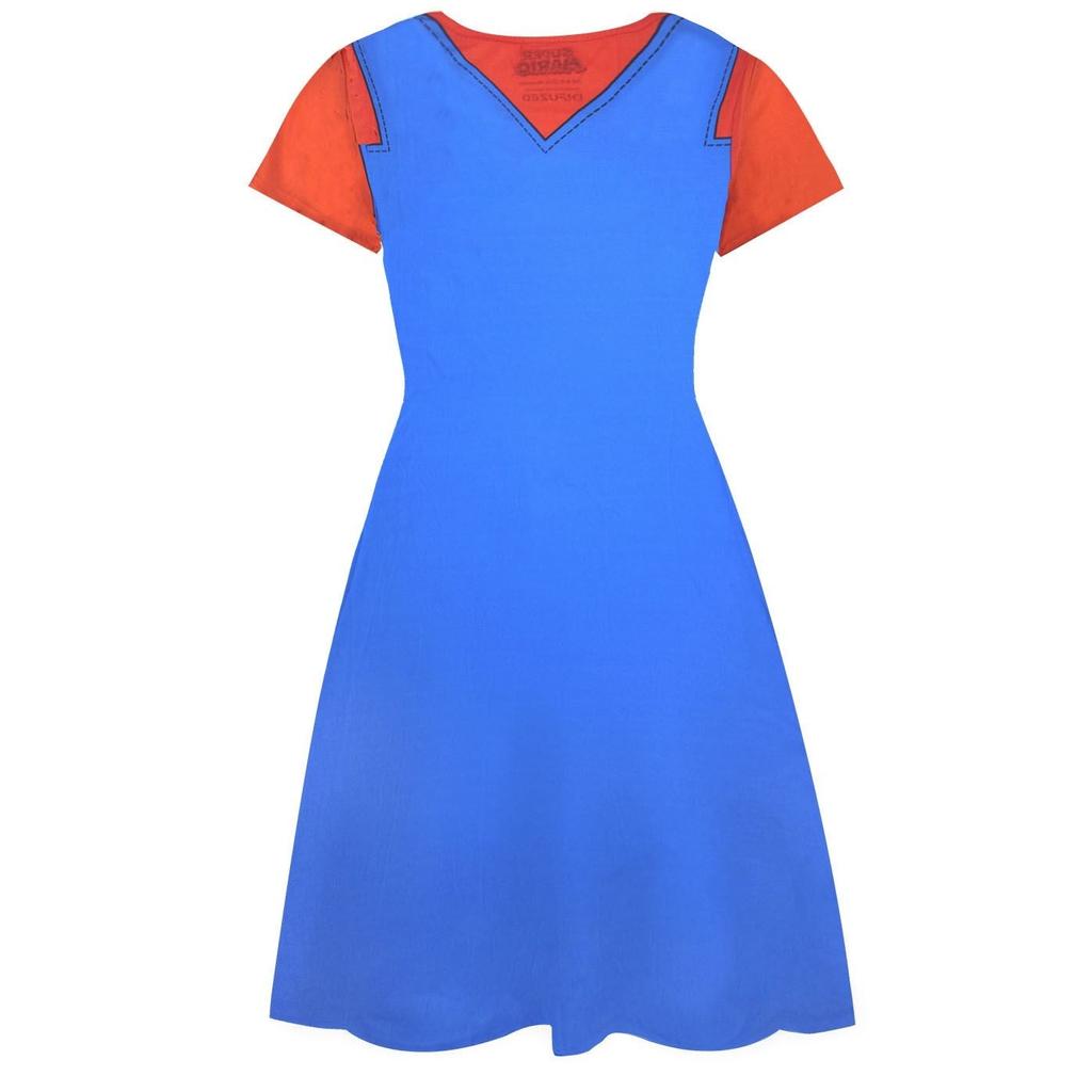 Super Mario Womens/Ladies Costume Dress
