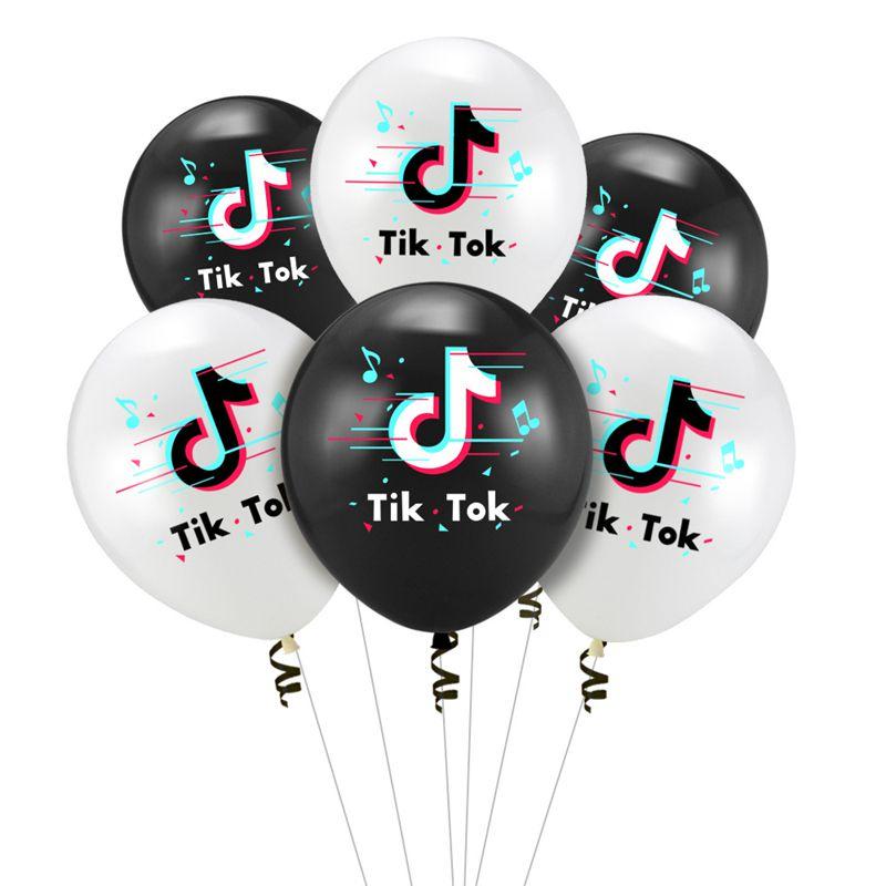 Eye-catching Tiktok Theme Latex Balloon For Vibrant Birthday Party Decor Supplies