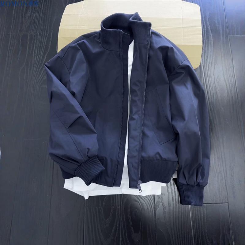 Romon Unisex Stand-Collar Bomber Jacket 2XL