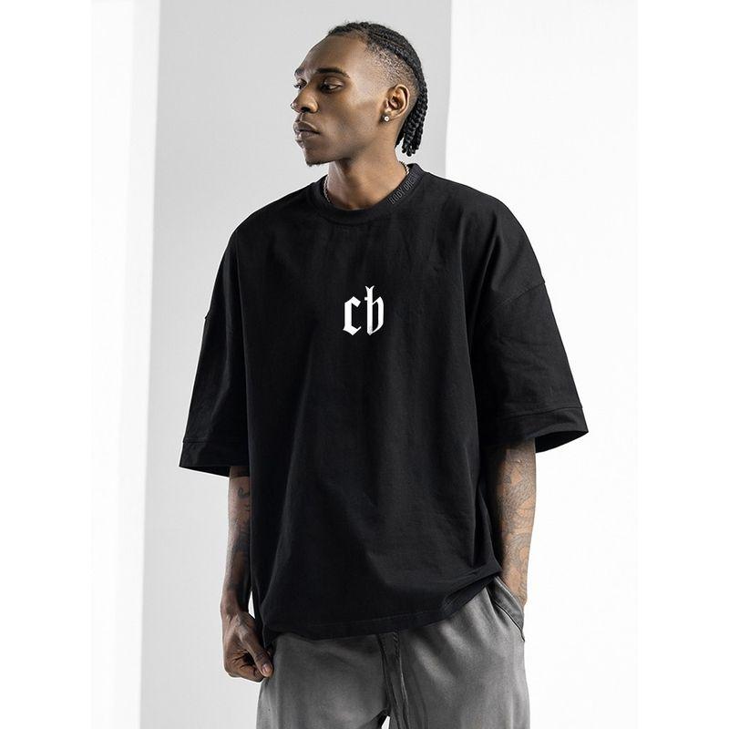 Wassup Heods Short-Sleeve T-Shirt for Men, Heavyweight American High Street Fashion Brand, Loose Fit, Pure Cotton Half-Sleeve, Couple's Summer Wear