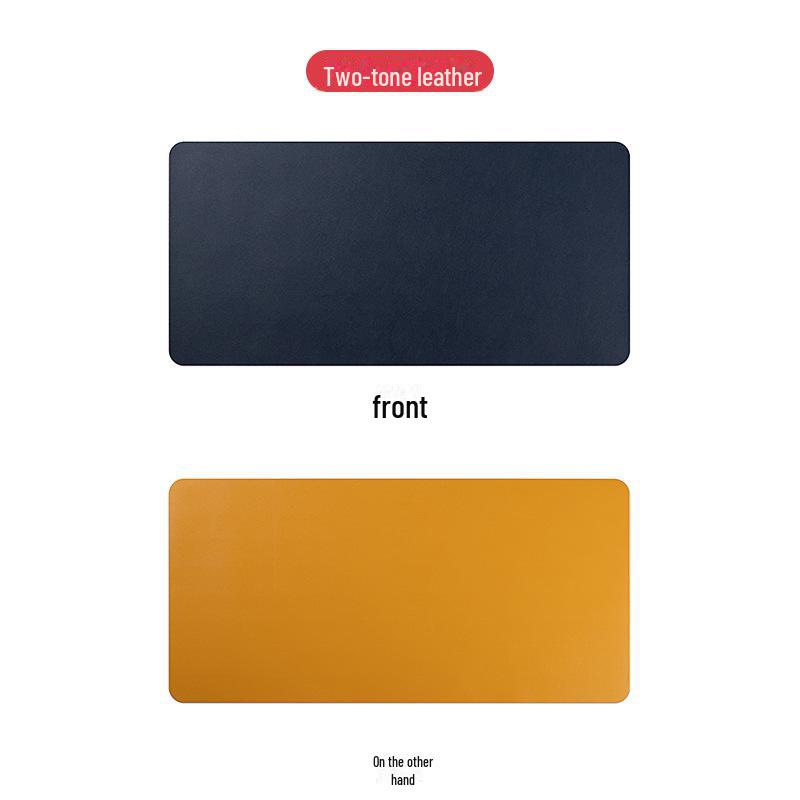 Vlastní velká kožená podložka na stůl pod myš a klávesnici s logem