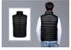 2023 Autumn/Winter Men's Plus Size Lightweight Slim Fit Down Vest with Stand Collar