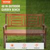 VEVOR Outdoor Bench 48 In/121.9 Cm Wood Garden Bench 700 Lbs/317.5 Kg Park Patio Yard Porch Bench