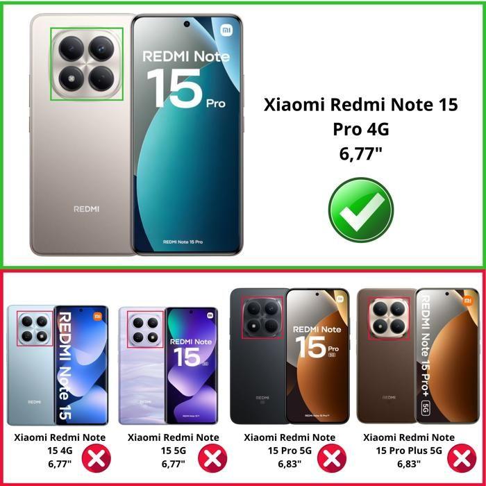 Coque pour Xiaomi Redmi Note 15 PRO 4G - Silicone Gel TPU Transparent Protection Souple Ultra Mince Phonillico®