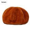 Fashion Plush Pure Color Vintage Ladies Beret Classic Female Bonnet
