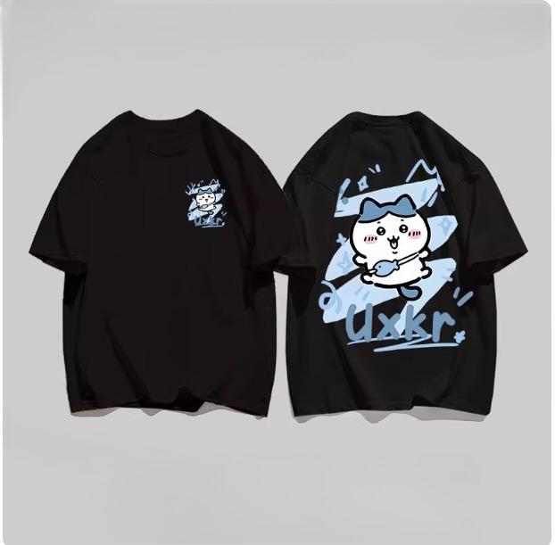 

MINISO Chiikawa Print T-Shirts Loose Casual Short Sleeve Round Neck Tees Women Men Couple Versatile Hot-selling Clothing S
