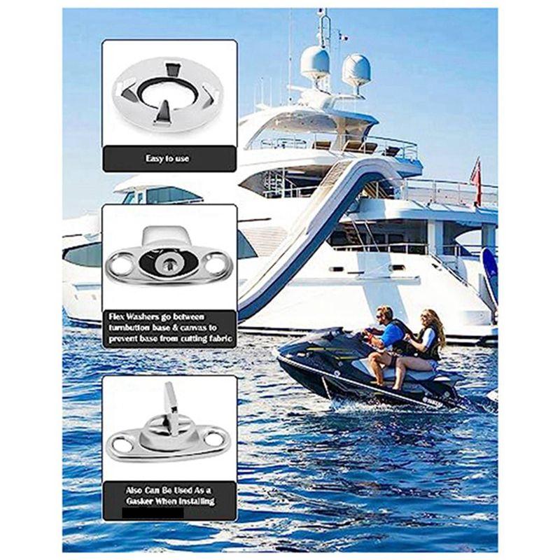 ABUL-Drehverschluss Common Sense Befestigungselemente, Metall-Drehknöpfe für Boote, Segelboote, Wohnmobile, Beiboote und Wohnwagen (100 Stück)