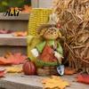Waterproof Garden Holiday Accents Autumn Harvest Figurine Ornament, Decorative Resin Statue, Turkey/Scarecrow/Pumpkin Unique Gift for Friends Tabletop