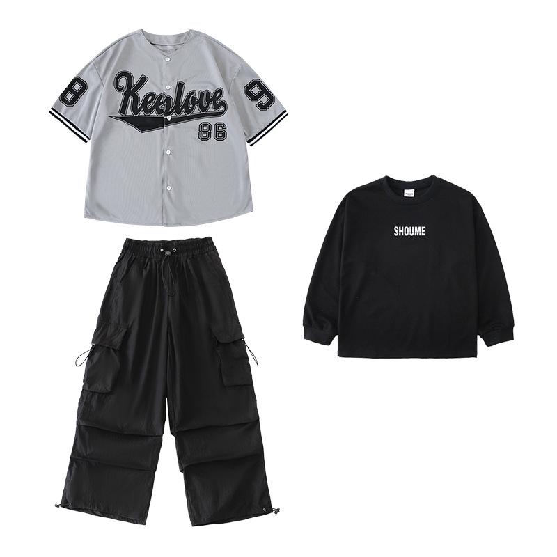 

Костюм для хип-хопа и джаза для девочек - костюм для выступлений в японском уличном стиле 140cm