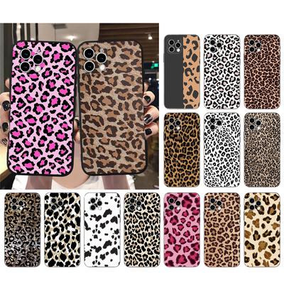 Pink Leopard Print Phone Case For Iphone 14 Pro Max 13 12 11 Pro Max Xs Xr X 12mini 7 8 14 Plus Case Funda