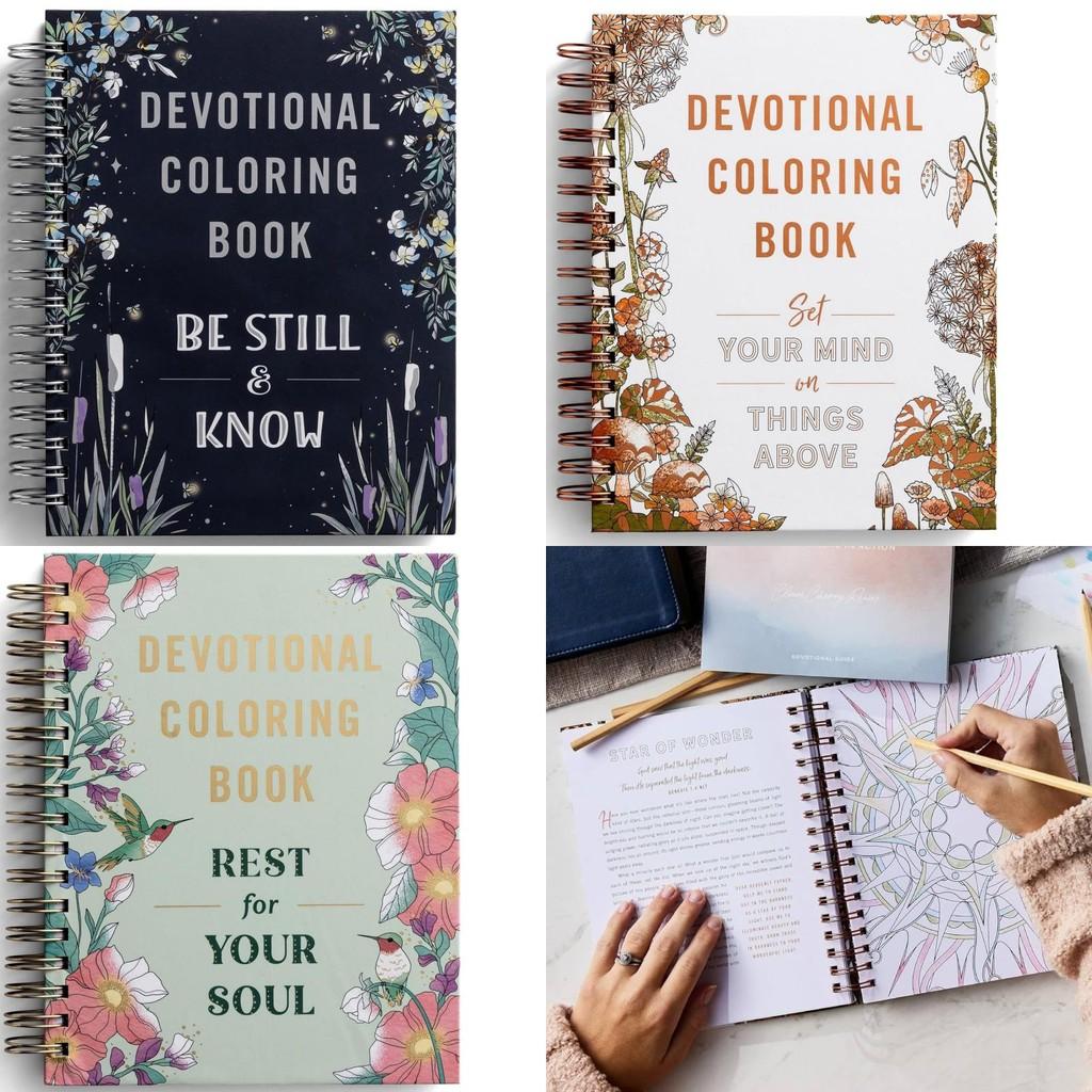 Devotional Coloring Book With Copper Paper For Mindfulness And Relaxation Activities