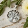 Tree of Life Pendant Mother of Pearl 30mm