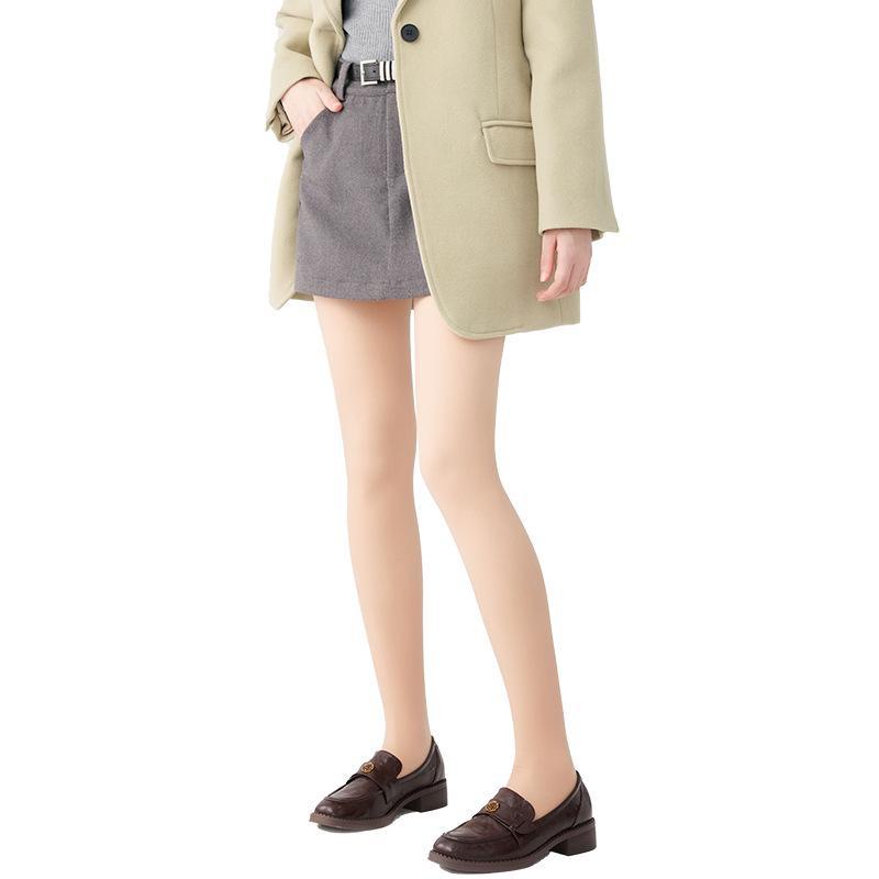 Damen Doppel-Lagen Warme Samt Nude Strumpfhose: 720-Nadel Verdickung für Herbst & Winter