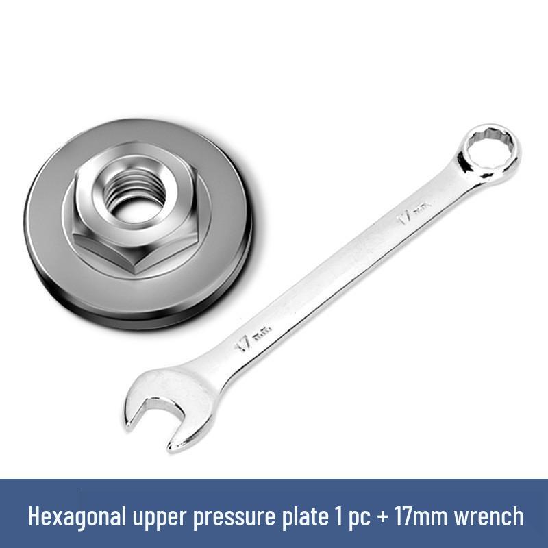 Universal Angle Grinder Flange Set: 100-Piece Kit with Nut, Screw, and Polisher Accessories