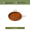 Runde Servierplatte aus Holz im japanischen Stil