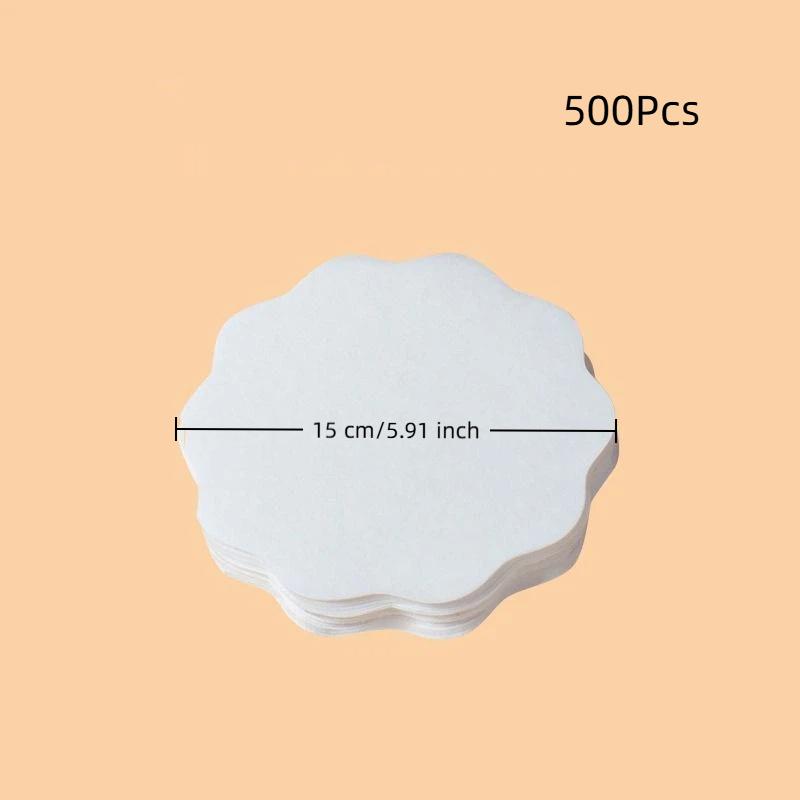 100/500 Pezzi Tazza A Prova di Perdite Carta Usa e Getta Caffè Tè al Latte Bevande Calde e Fredde Sicurezza Alimentare Base di Carta Forma a Fiore Carta Sigillante