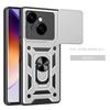 Luxury Slide Camera Lens Case For Tecno Spark Go 1/ Pop 9 4G Shockproof Bumper Cover vehicle-mounted Magnetic Kickstand Cover