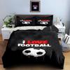 Bold football design. Bedding Duvet cover sets Duvet covers Pillowcases gifts (1 * Duvet Cover 2 * Pillowcases, without duvet insert)