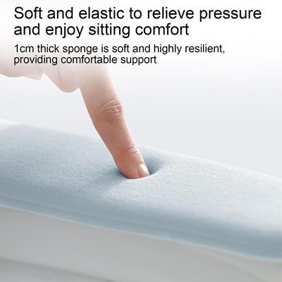 Warm Toilet Seat Cover Washable Reusable Soft Cushion Mat Non Slip for Bathroom Elderly Seniors Home Apartment Winter Comfort