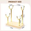 Bracelet Holder Organizer Elegant Watch Display Desktop Stand Wooden Base for Men