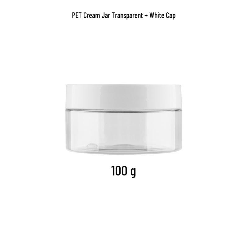 PET Transparent Wide-Mouth Cream Jar for Masks