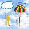 Tangle Free Parachute Toys Easter Basket Stuffers for Toddlers with Small Figures Outdoor Flying Toys Air Parachute