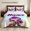 Rumi Personalized Custom Name 3‑Piece Bedding Set Soft Duvet Cover Set For Bedroom Home Decor
