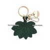 Creative Pomelo Leaf Pendant Bag Charm, Multi-color PU Leather Design