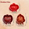 Halloween Christmas Mold Pie Cutter and Sealer Round Empanada Press Maker Pumpkin Mould Kitchen Gadget Cookie Mould for Baking