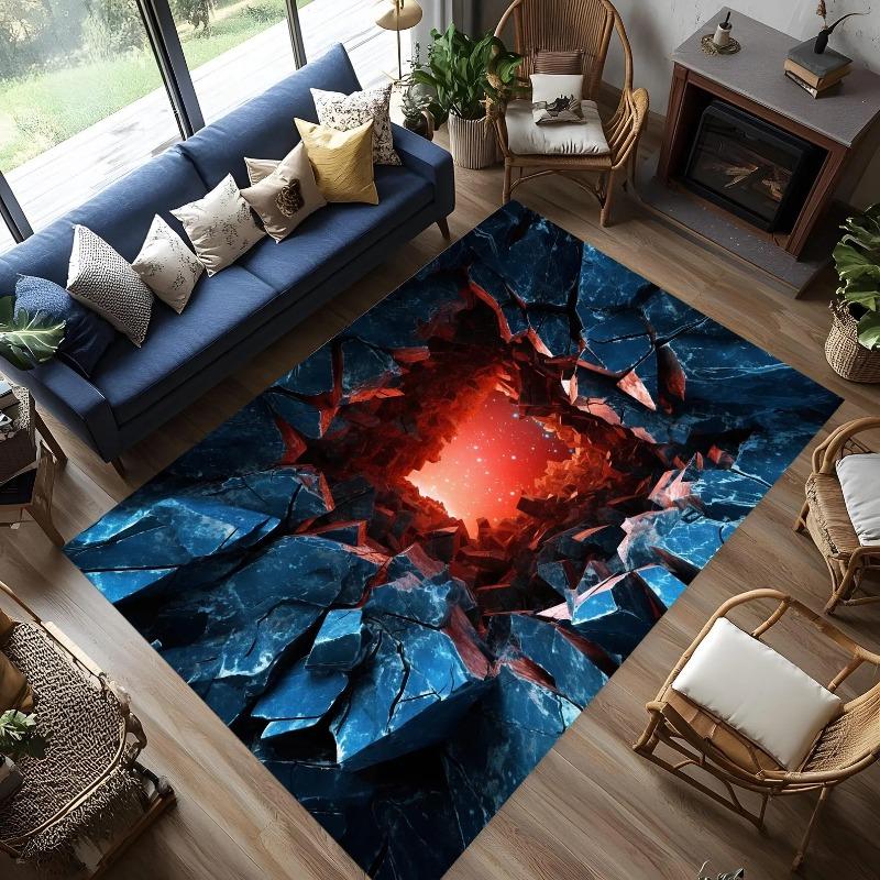 Dywan 3D Iluzja Dziura Oceanu Hiperrealistyczny Dywan Wir Wody dla Odważnych Nowoczesnych Wnętrz Unikalny Element Dekoracyjny do Salonów