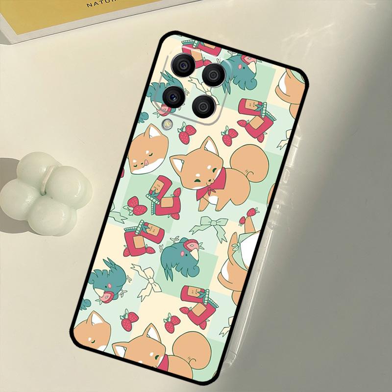 Animal Cartoon Akita Dog For Samsung Galaxy M16 M06 M12 M55 M15 M35 M14 M34 M54 M11 M21 M31 M13 M33 M53 M32 M52 Case