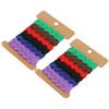 2Pcs Color Zigzag Ribbon DIY Hand Made Material Cloth Hair Accessories Sewing Decoration 8mm