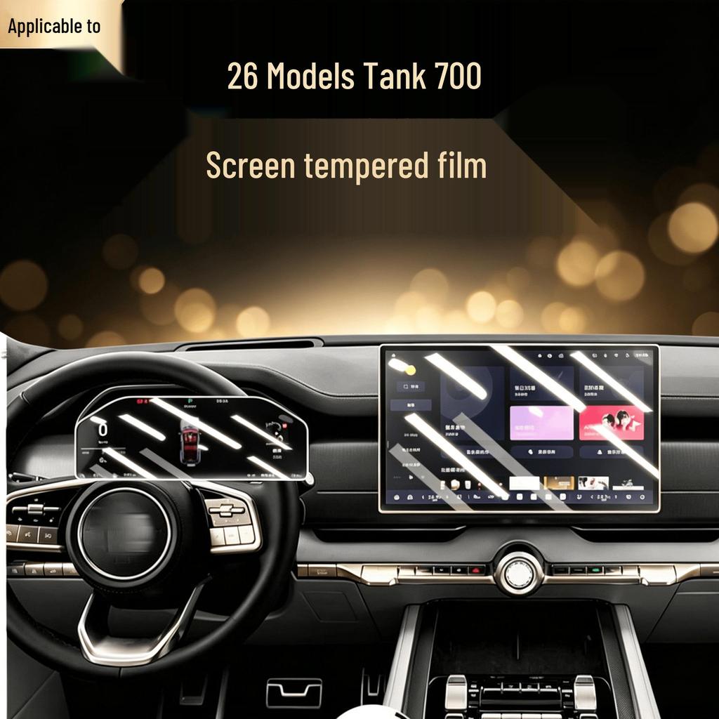 Screen Protector for 26 Models of Tank 700 New Energy HI4-T/Z: Central Control and Navigation Panel
