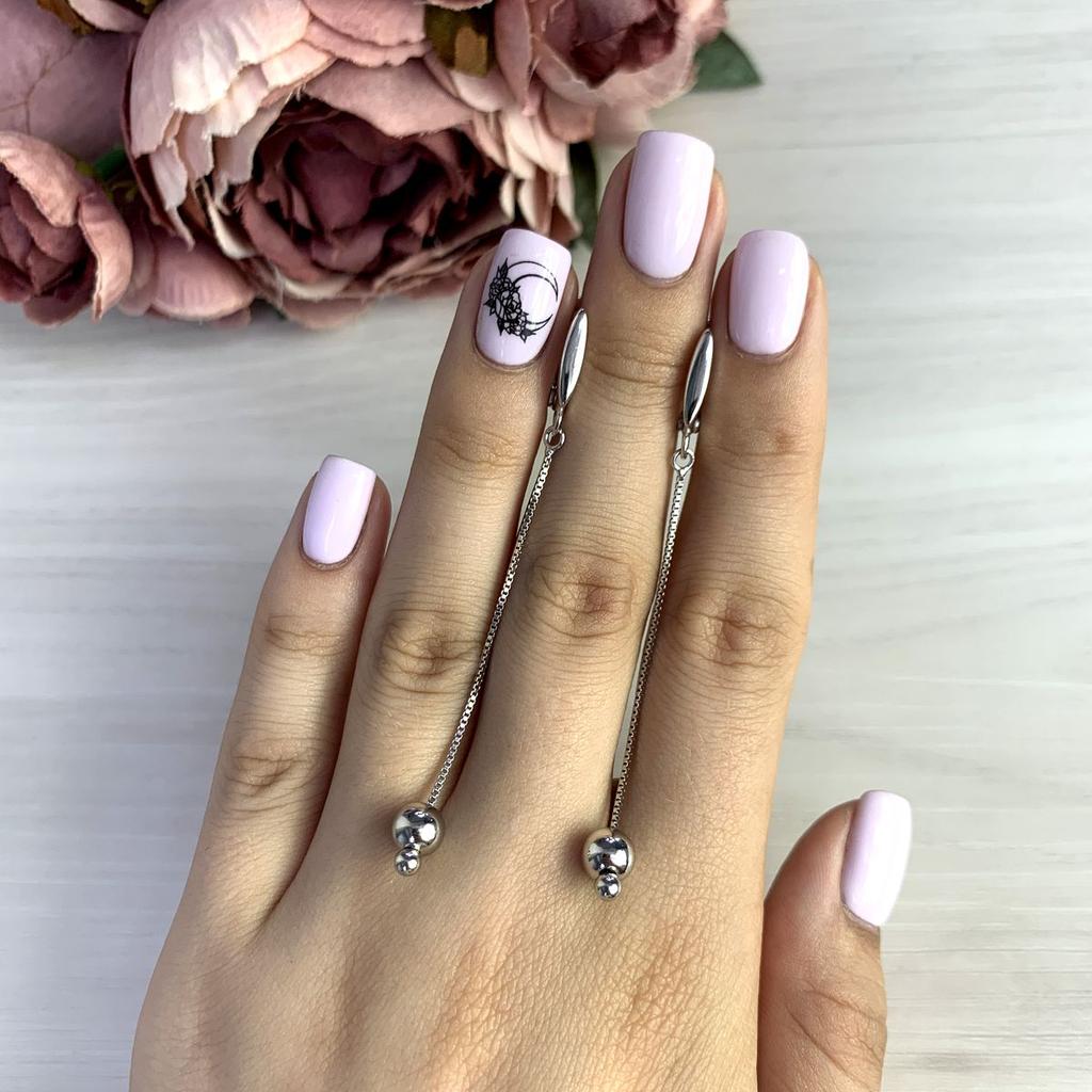 Silver Earrings Without Stones (2048404)