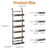 2 In 1 Over The Door Pantry Organizer, Wall Mounted Spice Rack, 6/8 Layer Design Spice Cabinet, Pantry Door Seasoning Shelves with Adjustable Basket