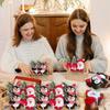 1000/25PCS Christmas Lollipop Paper Cards Cartoon Santa Claus Penguin Snowman Candy Package Wrapping Card New Year Party Decor